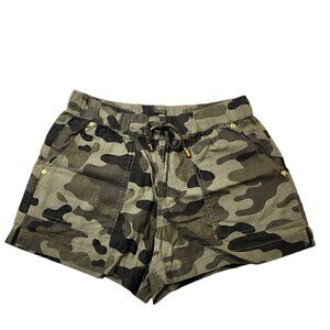 G by Guess Arabella Linen Short Camouflaged‎ Size XS